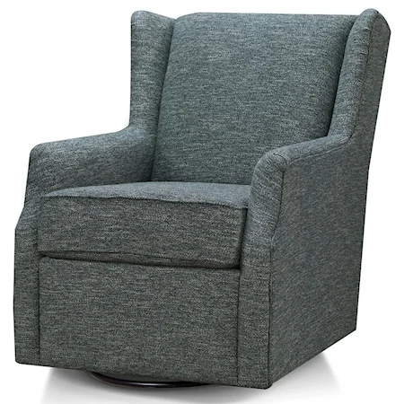 Transitional Swivel Glider Chair